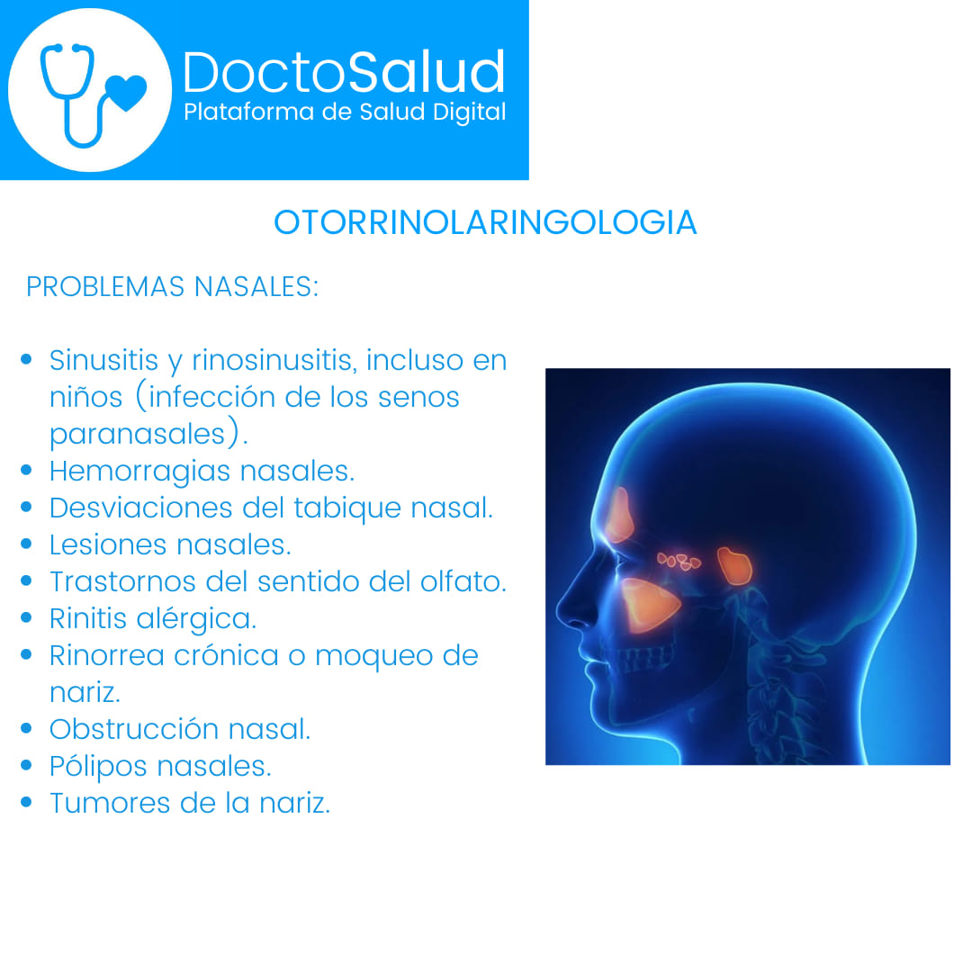 DocDigital - Otorrinolaringología, Problemas Nasales: -Sinusitis y ...
