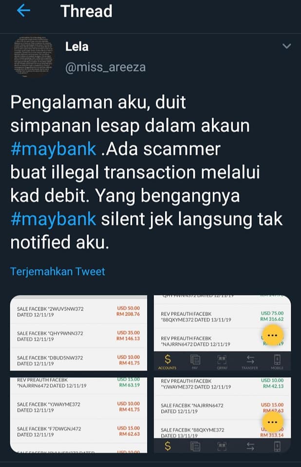 Viralkini Duit Dalam Maybank Hilang Lagi Cuba Facebook