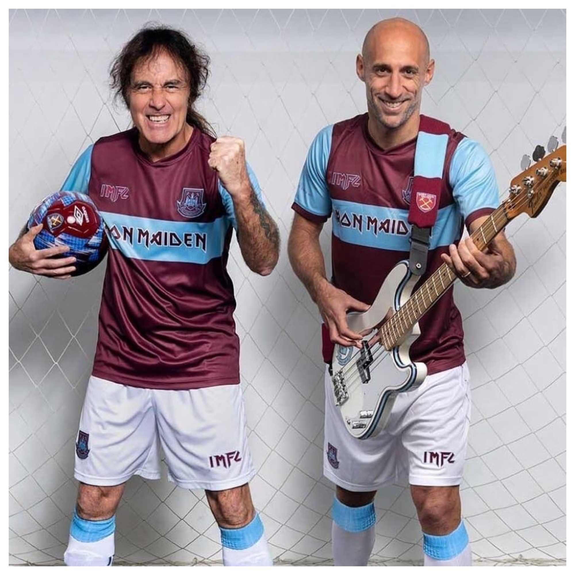 Run for the balls: West Ham team up with Iron Maiden for new kit
