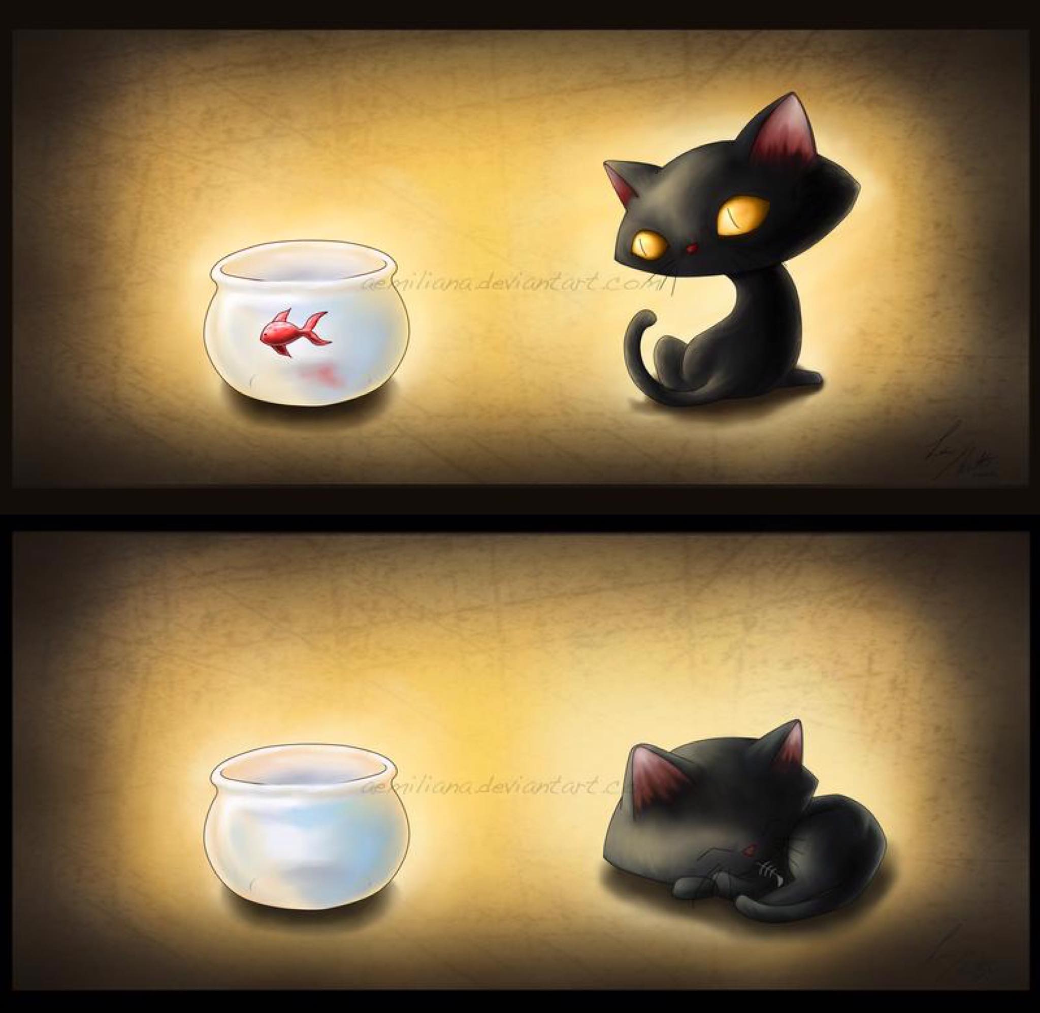 Dark Art For My Dark Heart - 🤣🖤🤣🖤 Cat’s temptation and cat’s ...
