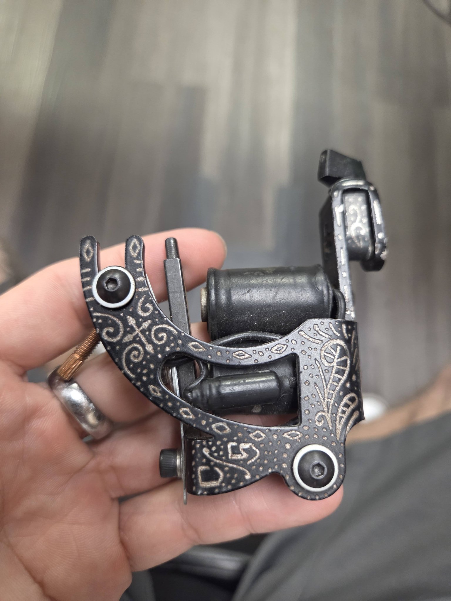 Micky Sharpz telephone dial tattoo machine 1996 #498