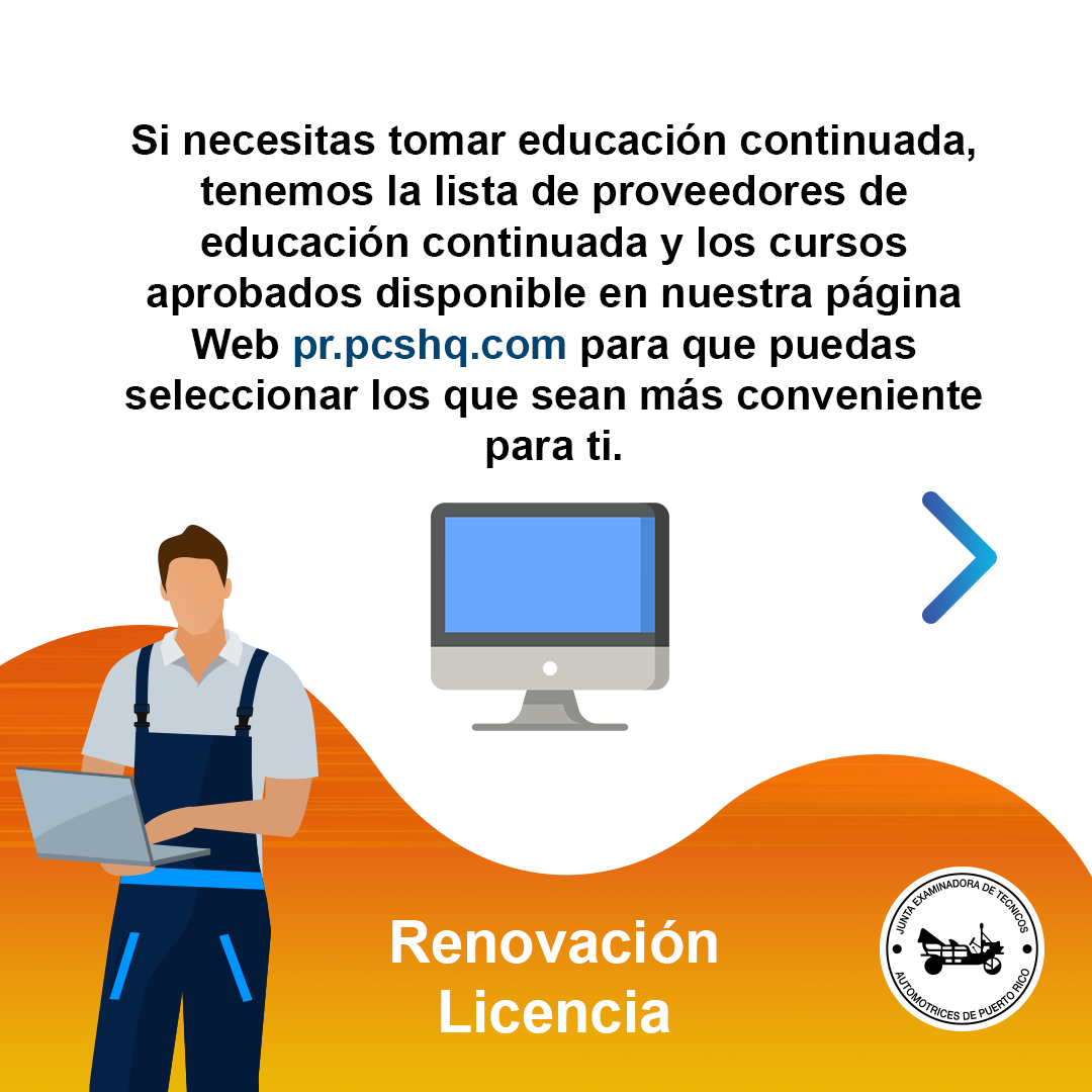 Junta Examinadora de Técnicos y Mecánicos Automotrices - JETMA | San Juan
