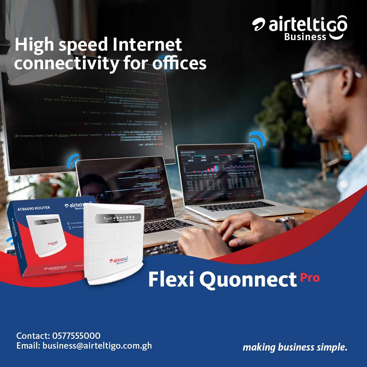 AT Ghana - Enjoy high-speed internet connection with our #FlexiQuonnect ...