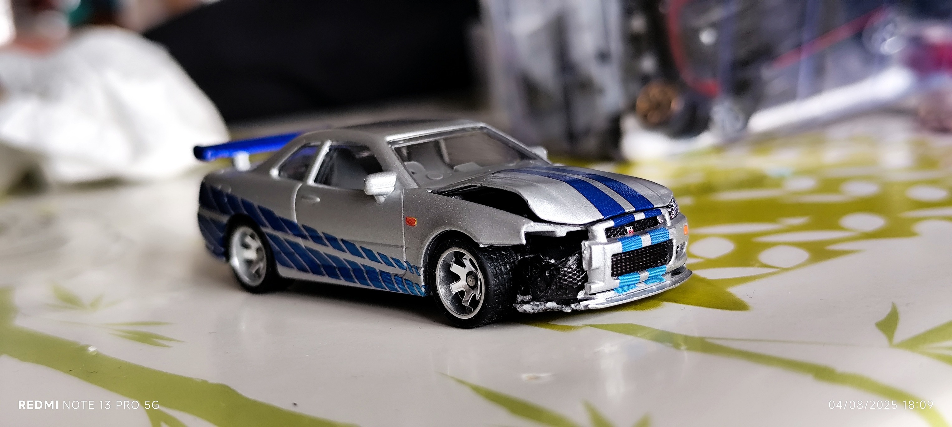 Custom nissan majorette and Hot wheels r34 Brian O'Connor 2 fast