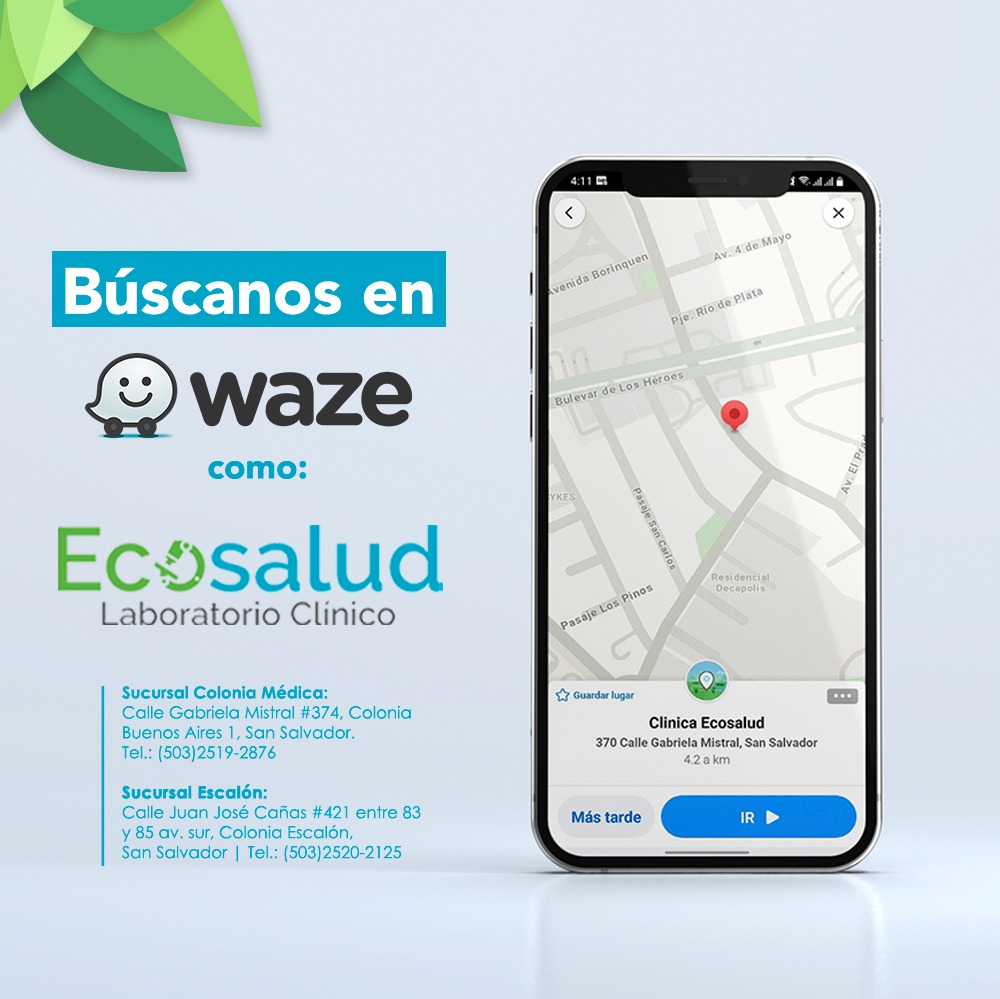 Búscanos en WAZE como... - Ecosalud Laboratorio Clínico | Facebook