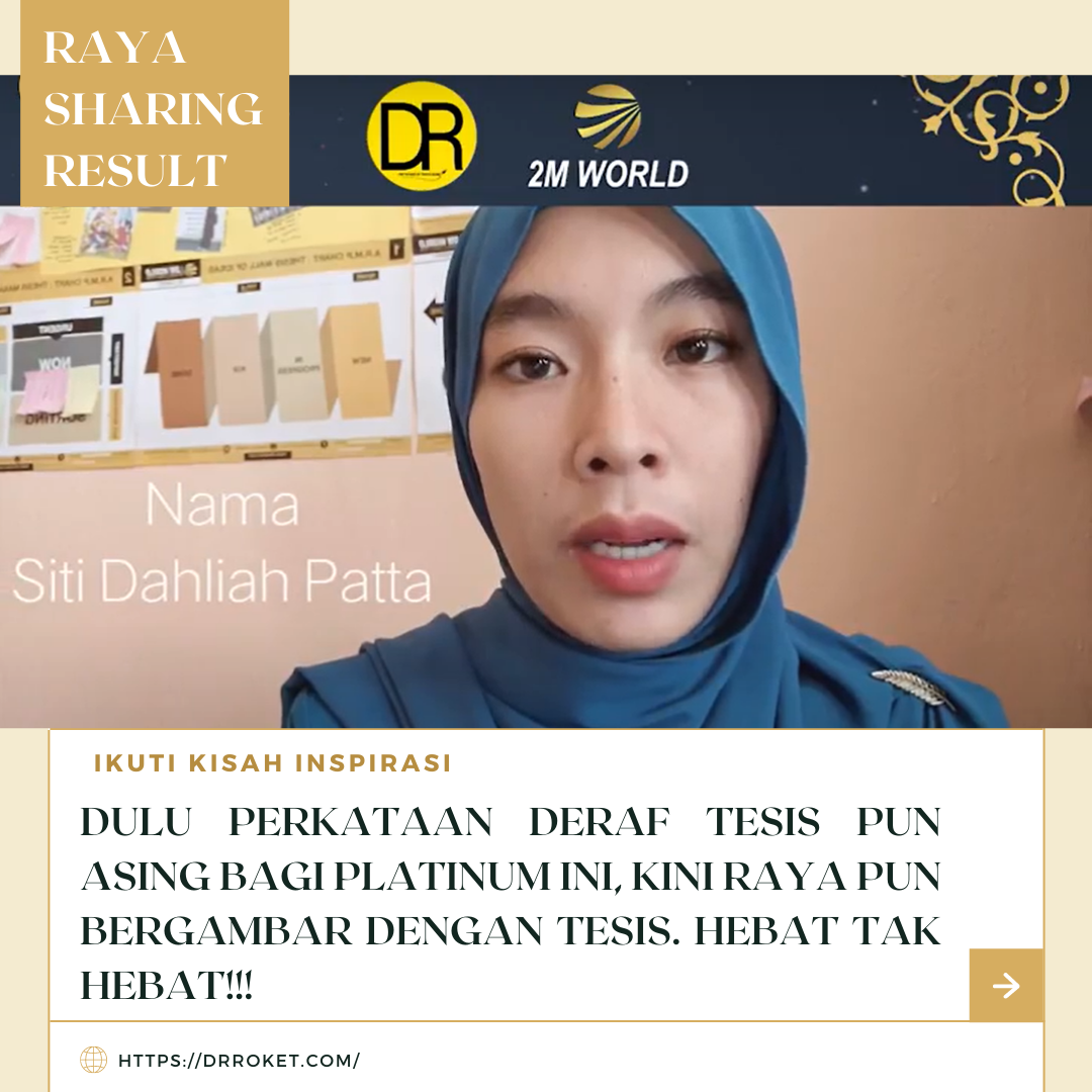 Dr ROKET - “Sebelum ini saya tidak pernah memegang deraf...