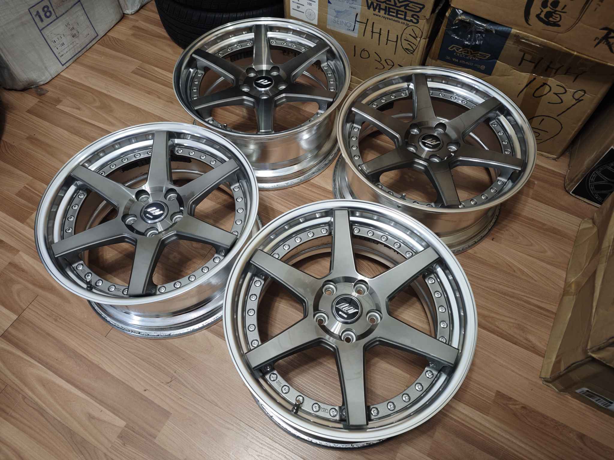 ??WORK ZEAST ST1?? 18X8JJ+38 PCD 114.3X5H TGP SPOKE Minor 