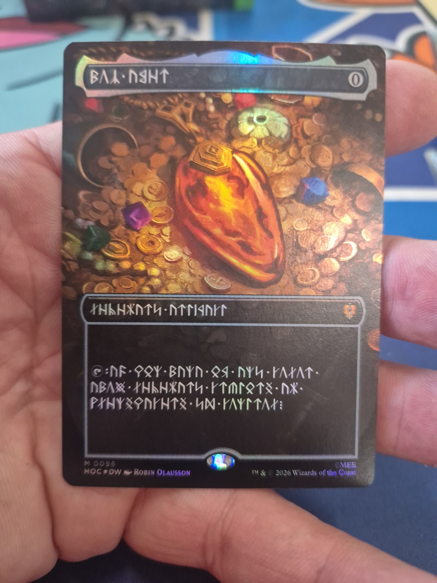Should I sell or hold a foil Mox Amber dwarvish language card?