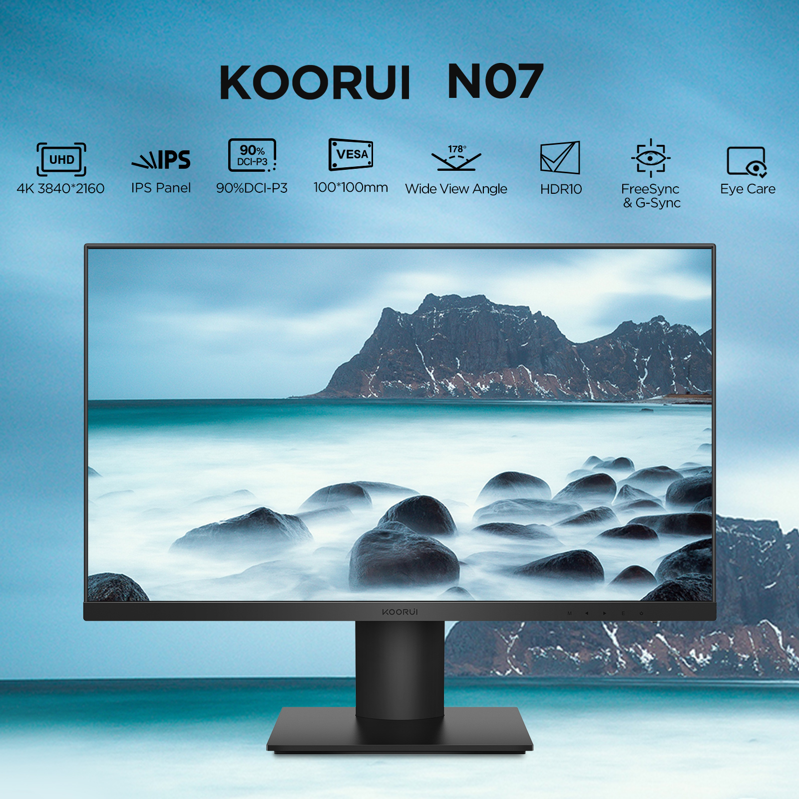 QHD resolution 120 refresh rate business monitor - KOORUI E2721H