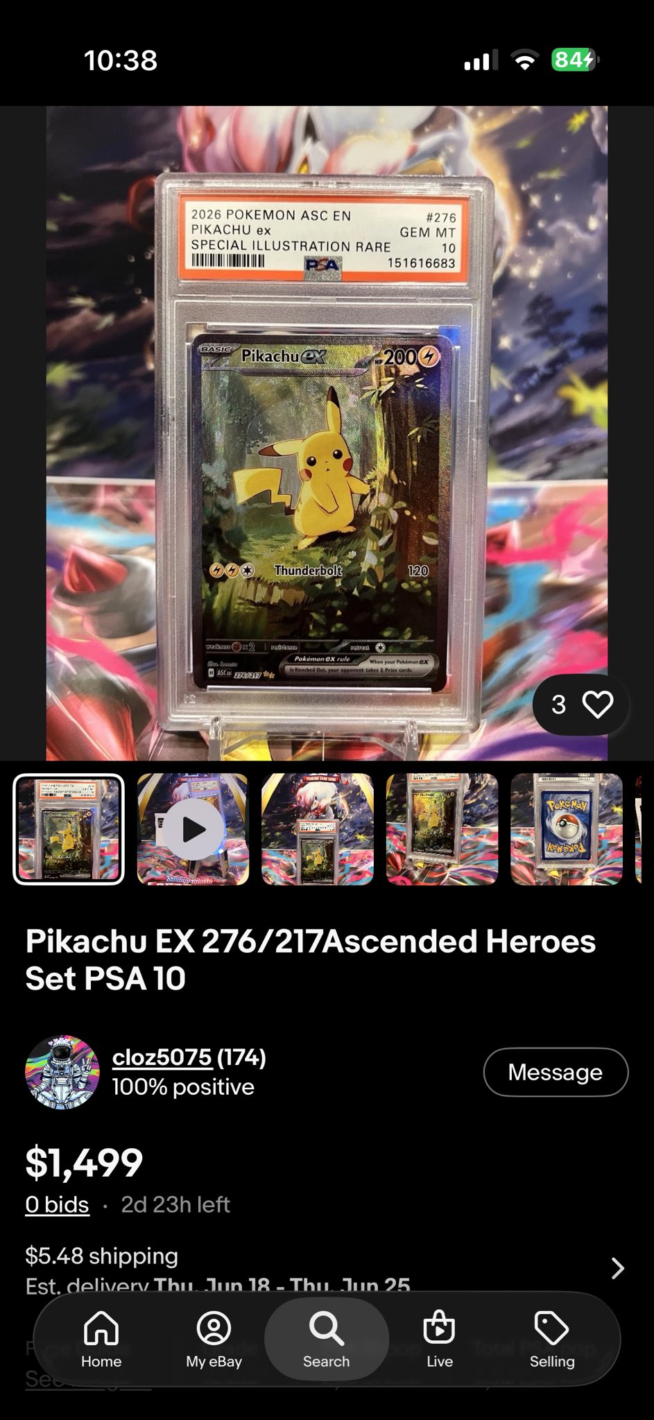Beware of fake Pokemon slabs with incorrect cert numbers