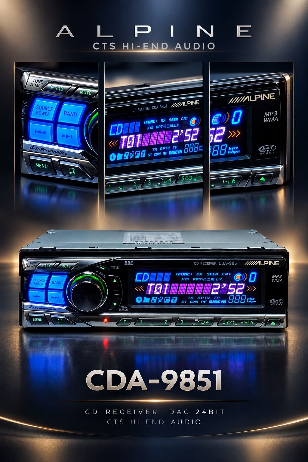 ALPINE CDA-9835J Some units… you can tell at first sight that they