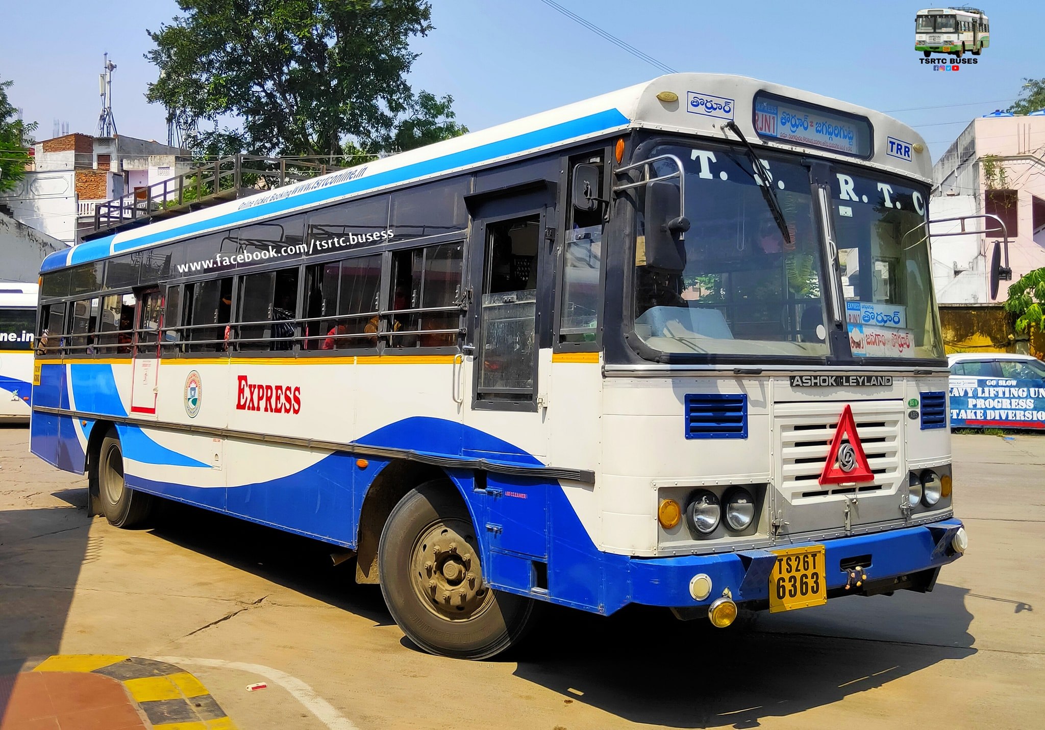 TGS RTC BUSES - Thorrur =>> Mothkur =>> Hyderabad(Jagathgirigutta ...