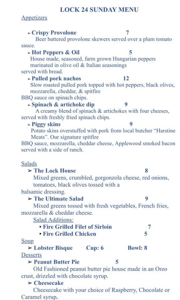 The Lock 24 Restaurant | Lisbon OH
