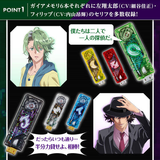 Premium Bandai releases more information on the Kamen Rider W CSM