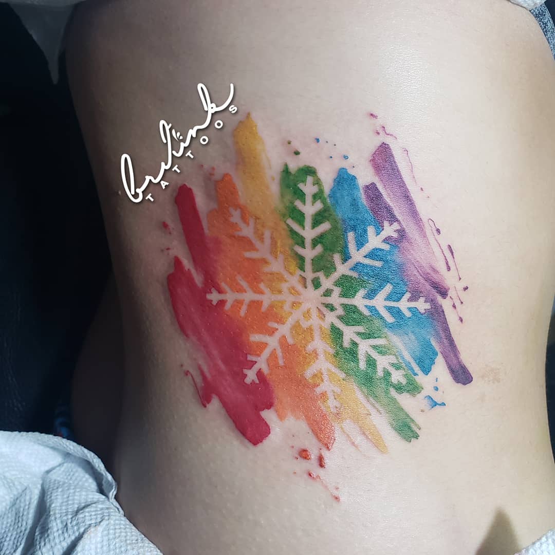 Negative Space Watercolour Tattoos Home Tattoo Artists Amsterdam