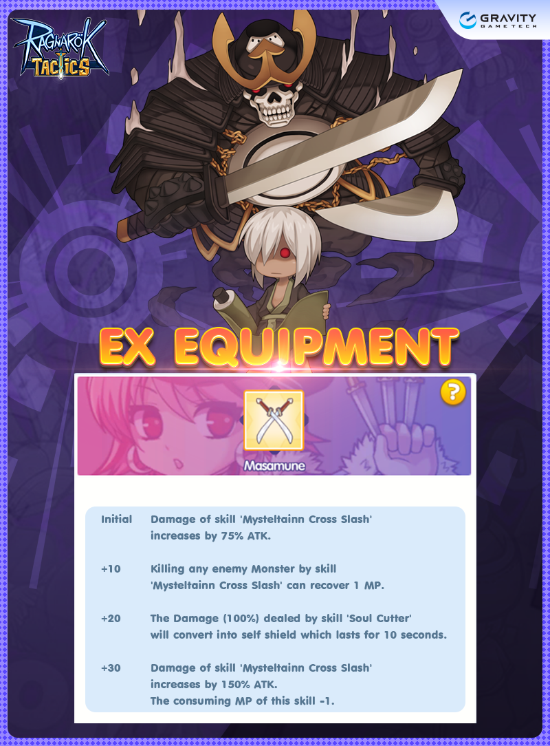 EX EQUIPMENT DATA ⚔️ Masamune .... - Ragnarok Tactics