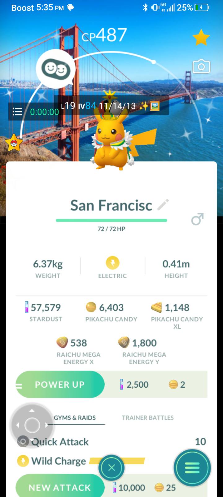 Best offer shiny bg only Boost 5:35 PM 25% cp487 cp 행프축인살사다