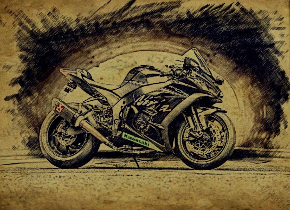 The Tunnel old pac Kawasaki ZX10R