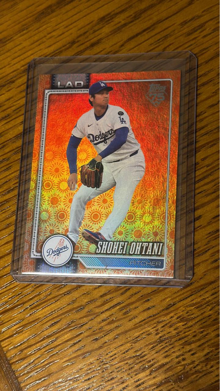 Shohei Ohtani 2026 Topps Series 2 orange foil sun parallel