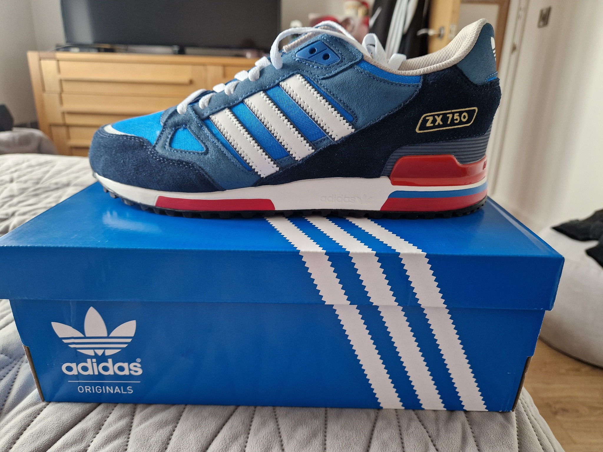 Adidas ZX 750 shoe sources with unique colorways