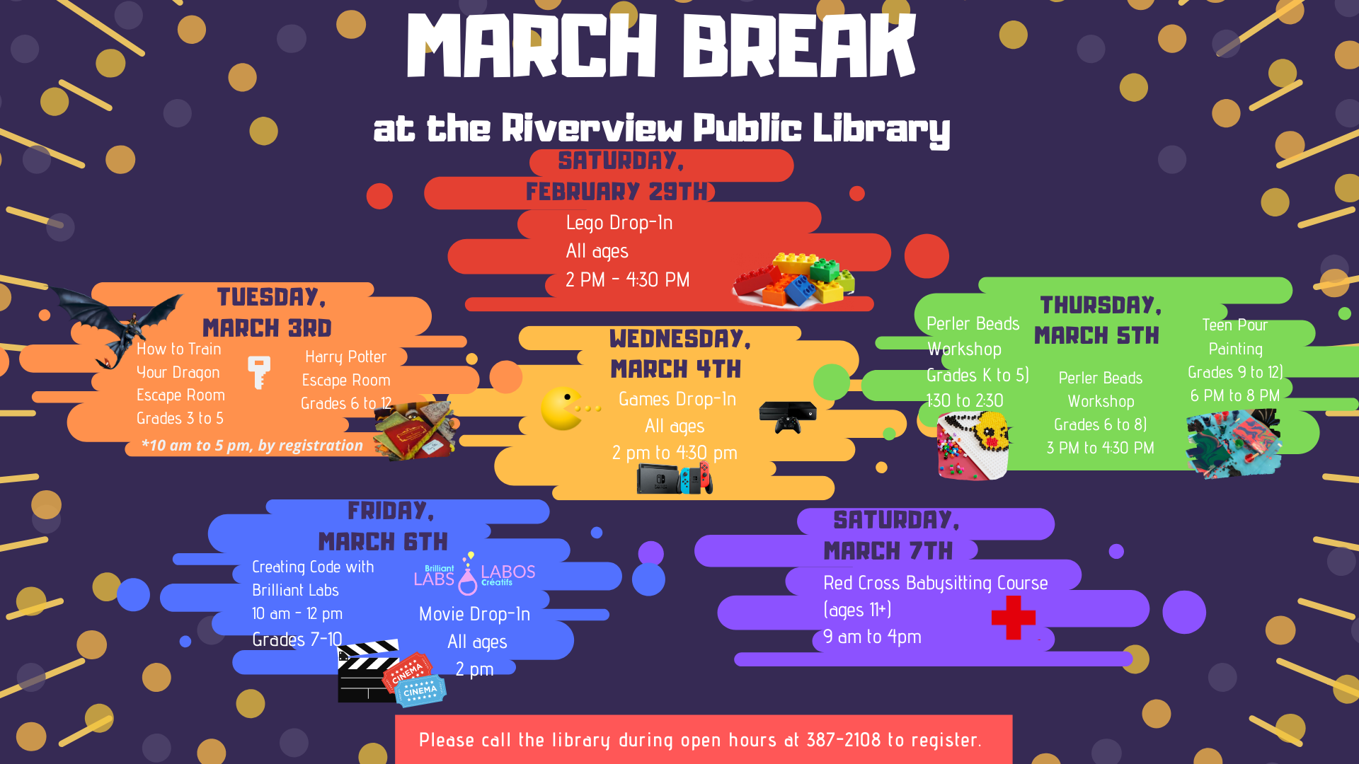 Biblio - Here is our activity schedule for March Break 2020! Please ...