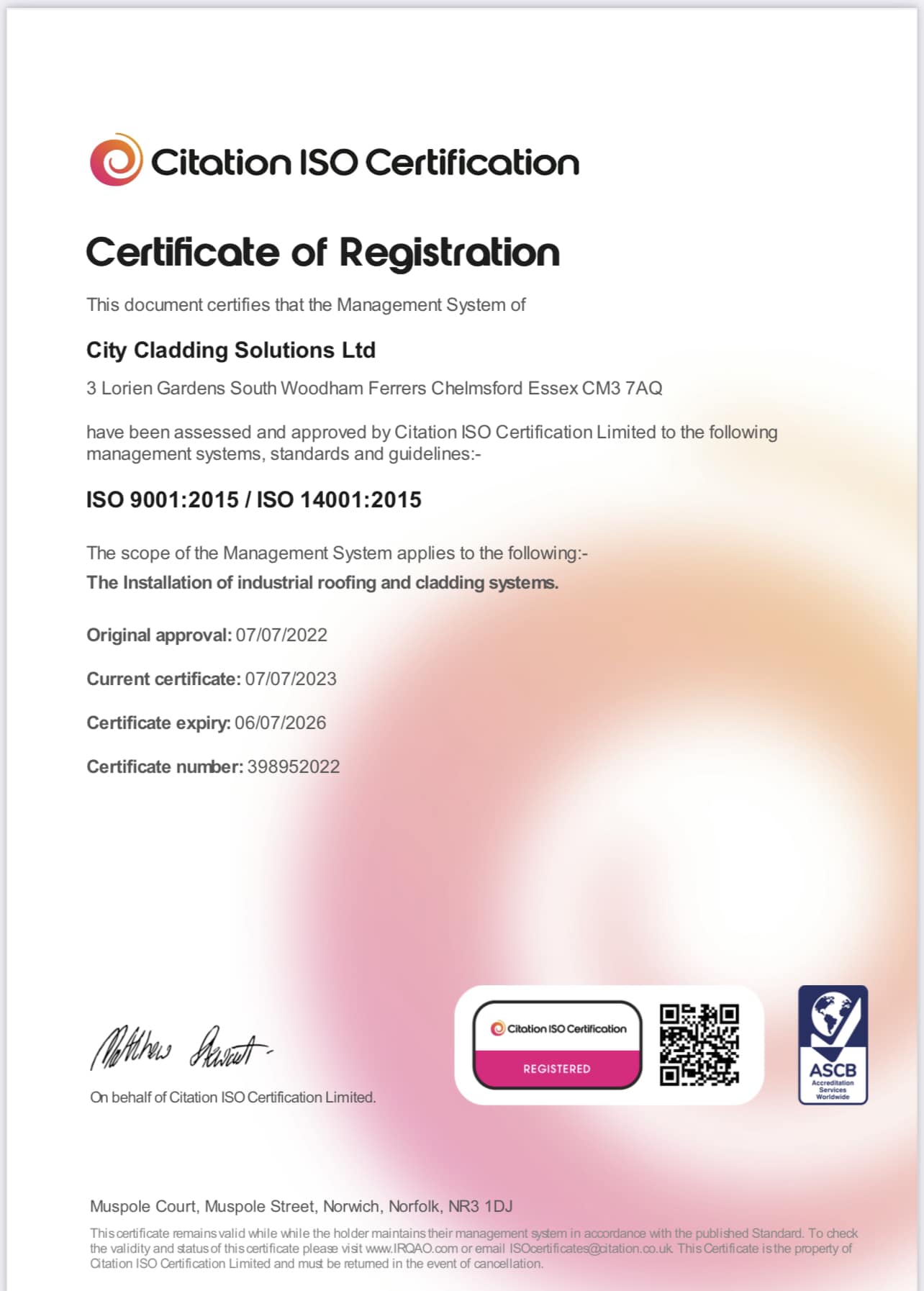 We are happy to announce that we... - City Cladding Solutions