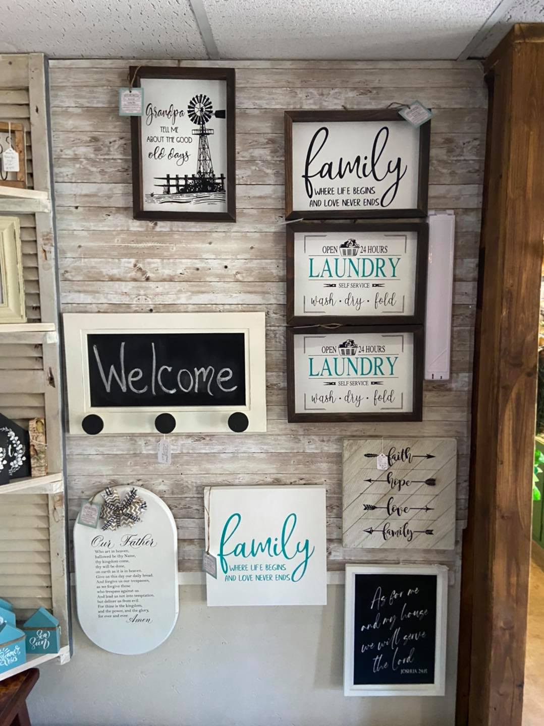 New signs added to the wall.... - Restore Decor by Annette