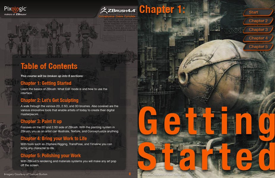 Zbrush 4r4 Logo ZBrush Getting Started Guide 4R5 PDF | PDF