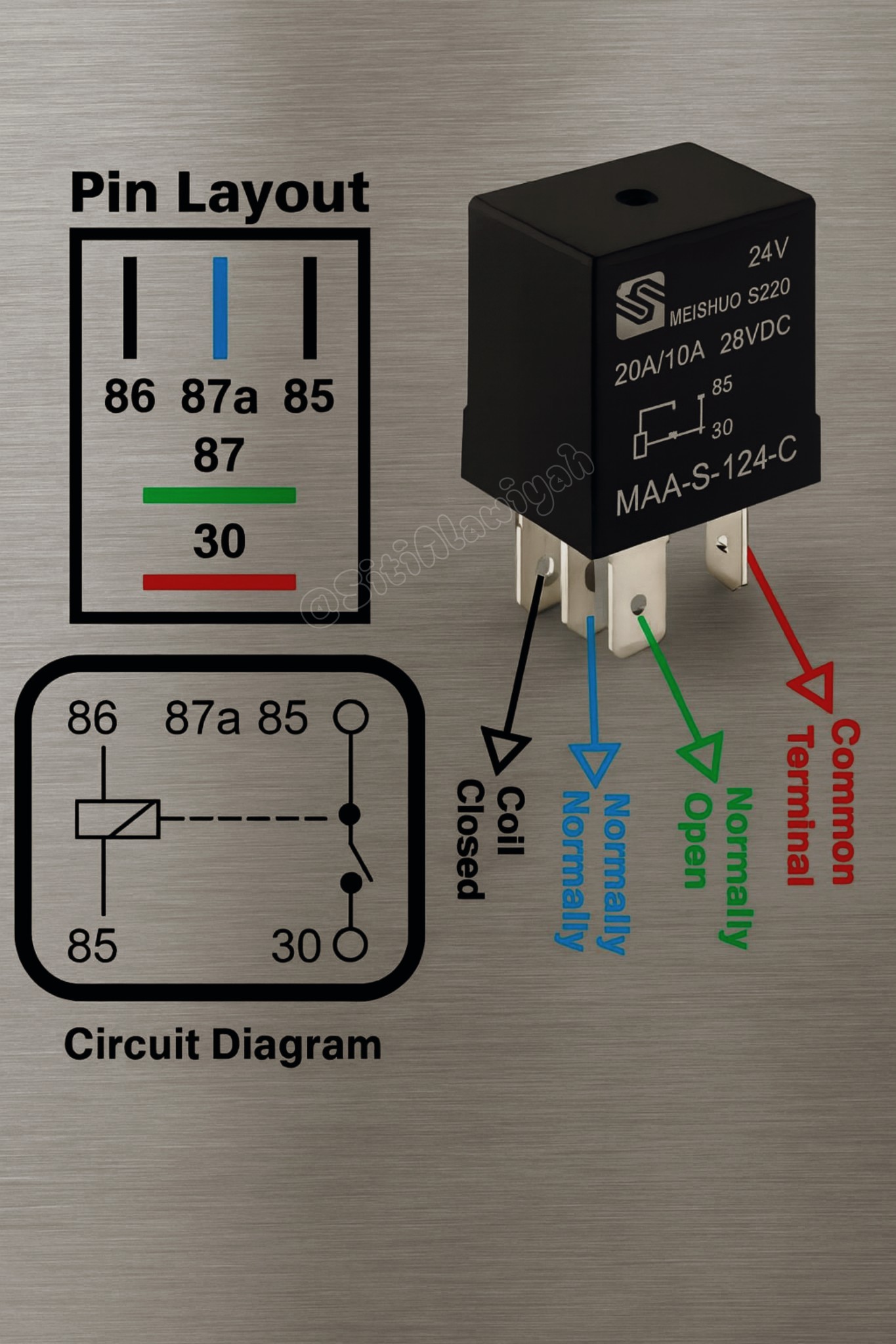 Electronics Craftsman | Various common relay pin schematics and ...