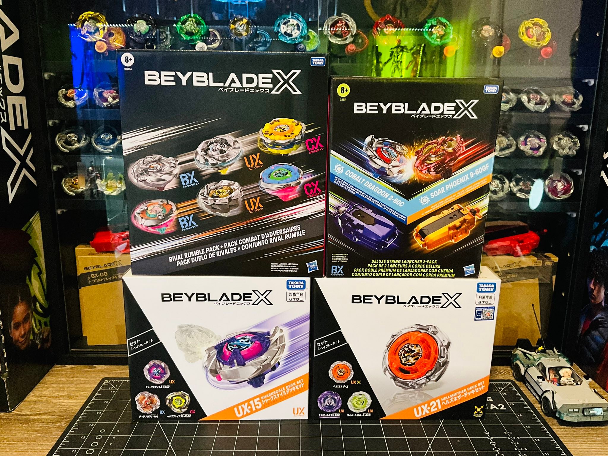 Beyblade X figures UX11, UX17, and CX13 unboxing haul