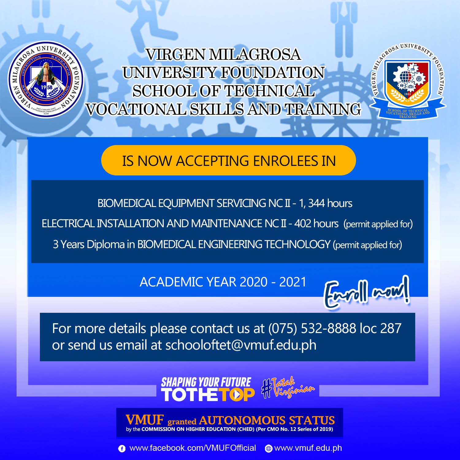 VMUF Technical Vocational Education and Training Department