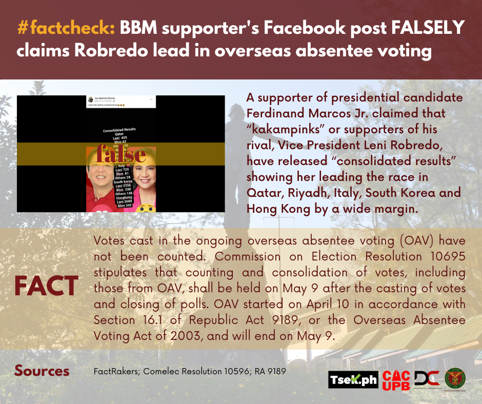 University of the Philippines Baguio - #factcheck by FactRakers A ...