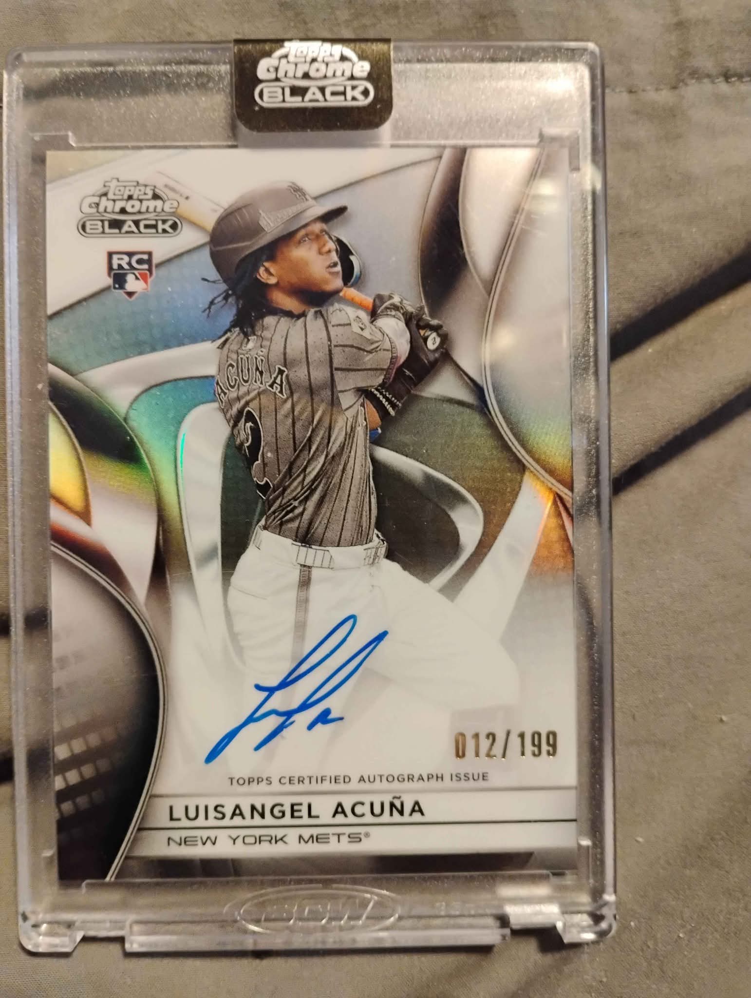 2025 Topps Chrome black Luisangel Acuna autograph/199 | Used 