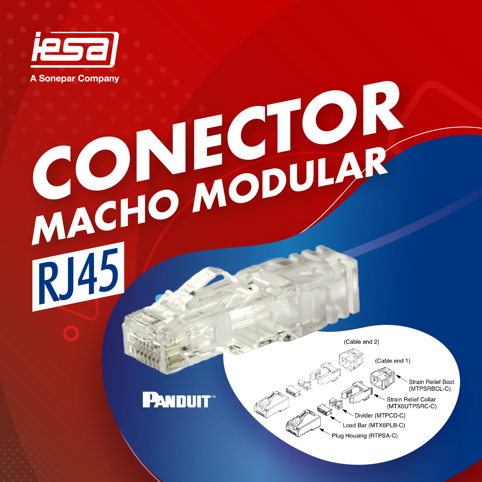 Iesacr - El conector macho modular RJ45 le permite...