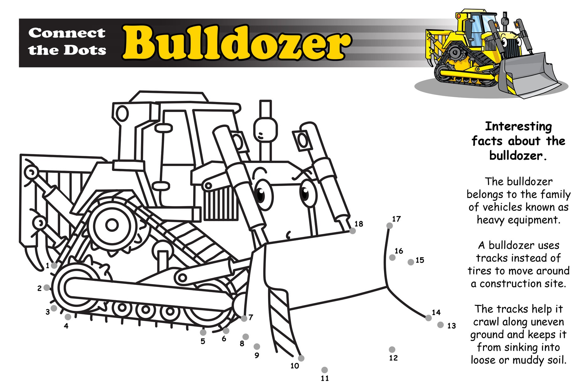 Nine Mile Road - KIDS' CORNER ACTIVITY PAGE: The Bulldozer... | Facebook