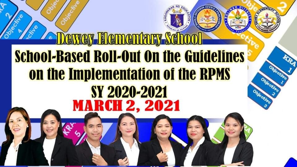 RPMS Rolls Out in Dewey ES... - DepEd Tayo Dewey ES 101348