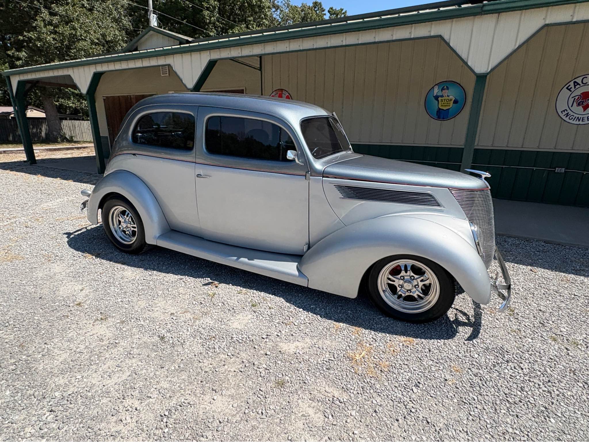 Check out this cool 1937 Ford 2dr slantback street rod with