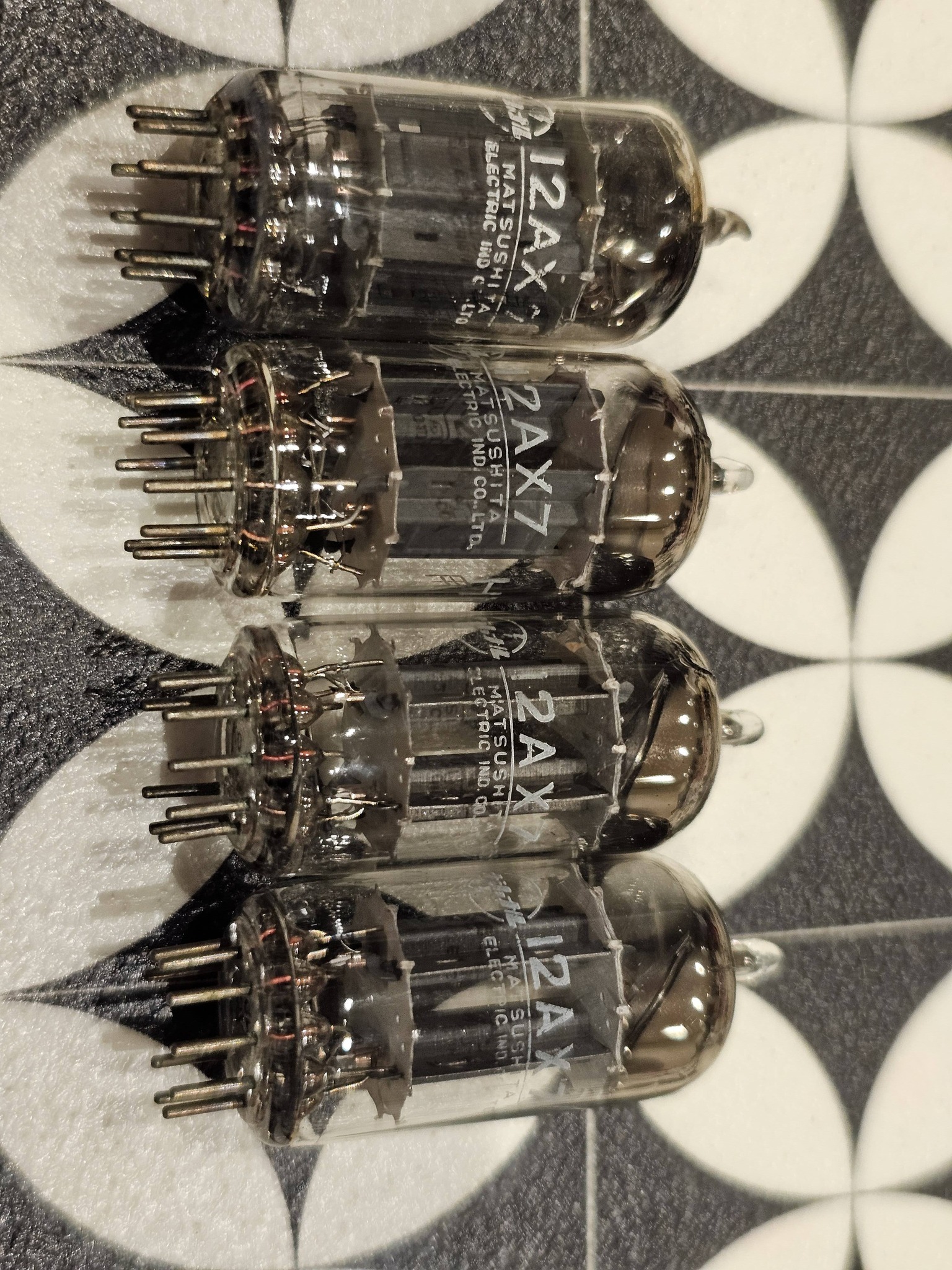 Matsushita 12AX7 vacuum tubes from the 1950s