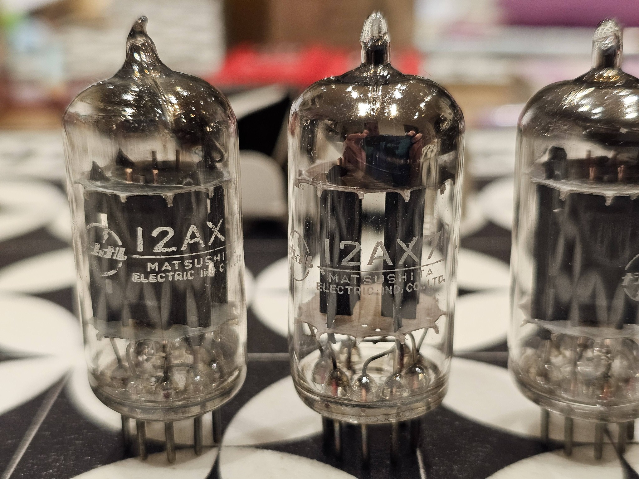 Matsushita 12AX7 vacuum tubes from the 1950s