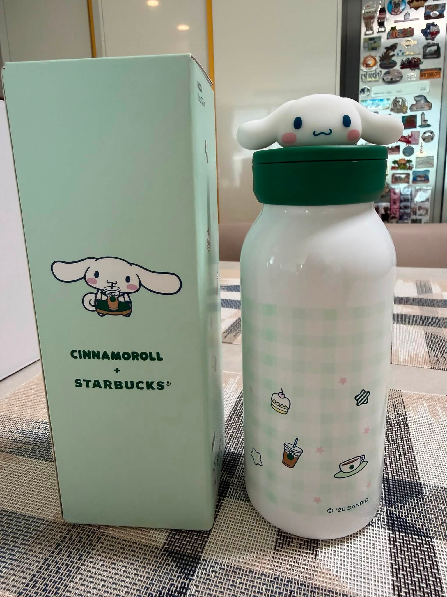 Meet the Cinnamoroll + Starbucks collection 💚☁️✨ From cozy