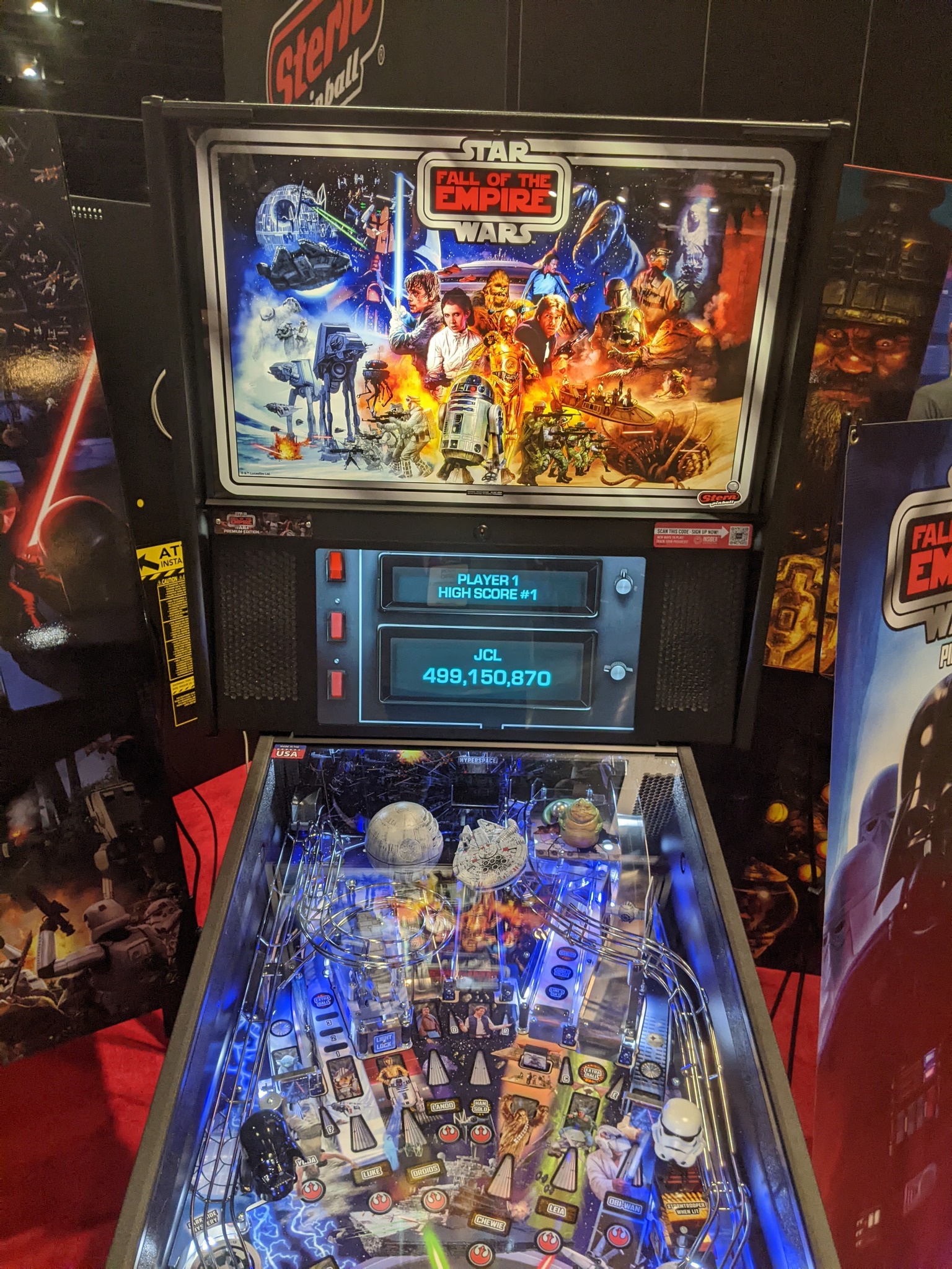 Had one decent game at Pinball Expo. Blew up the Death Star! Fun game ...