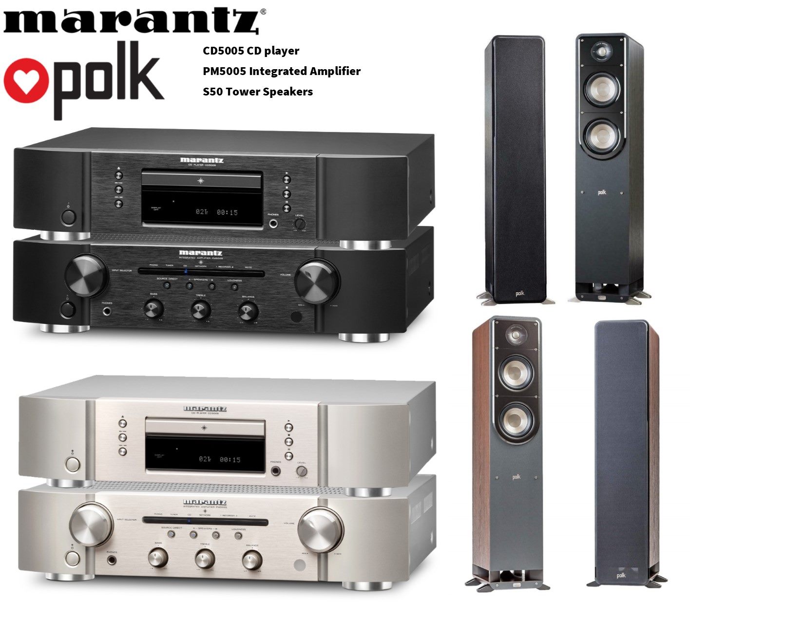 Marantz CD5005 - CD player - P18,990 each Marantz PM5005 