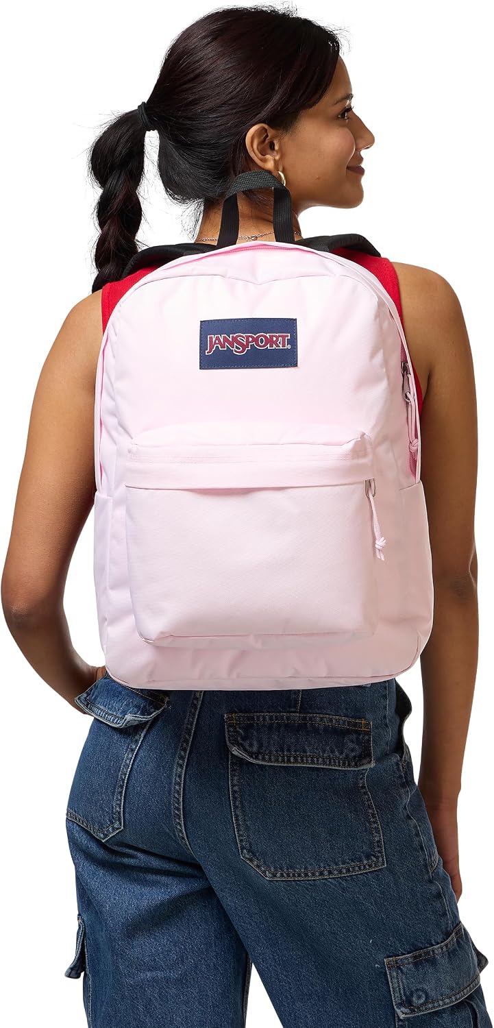jansport backpack pink mist jcp Main Campus Side compression straps buckle to cinch down large loads JCPenney: Jansport SuperBreak Backpacks Just