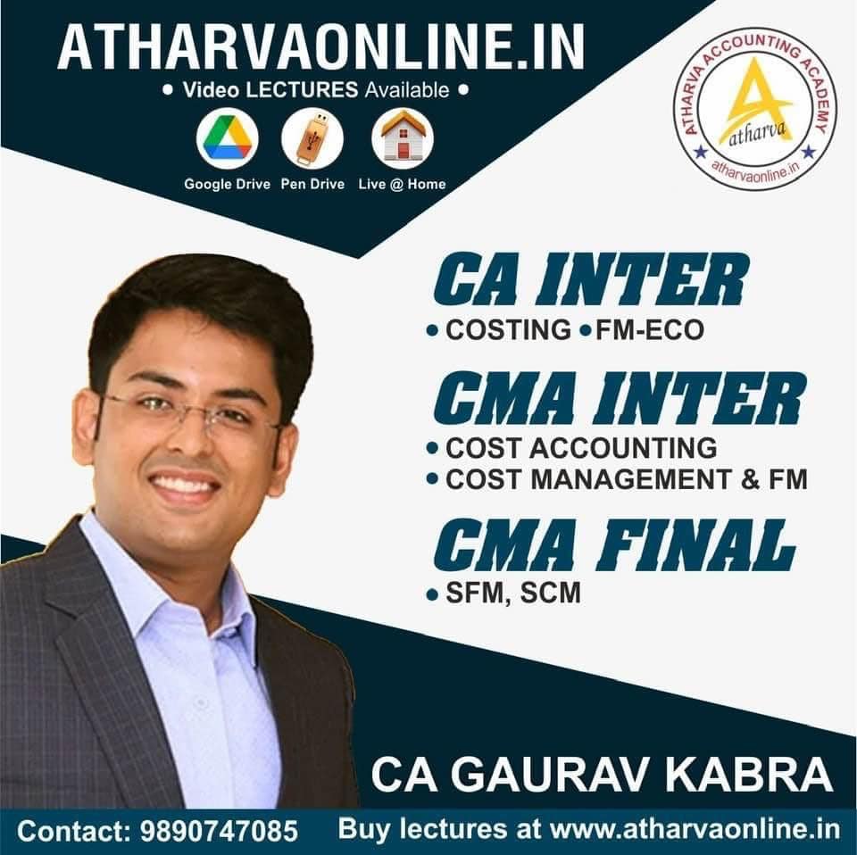 ICAI, ICSI members | CA Gaurav Kabra Classes for CA & CMA Inter & Final ...