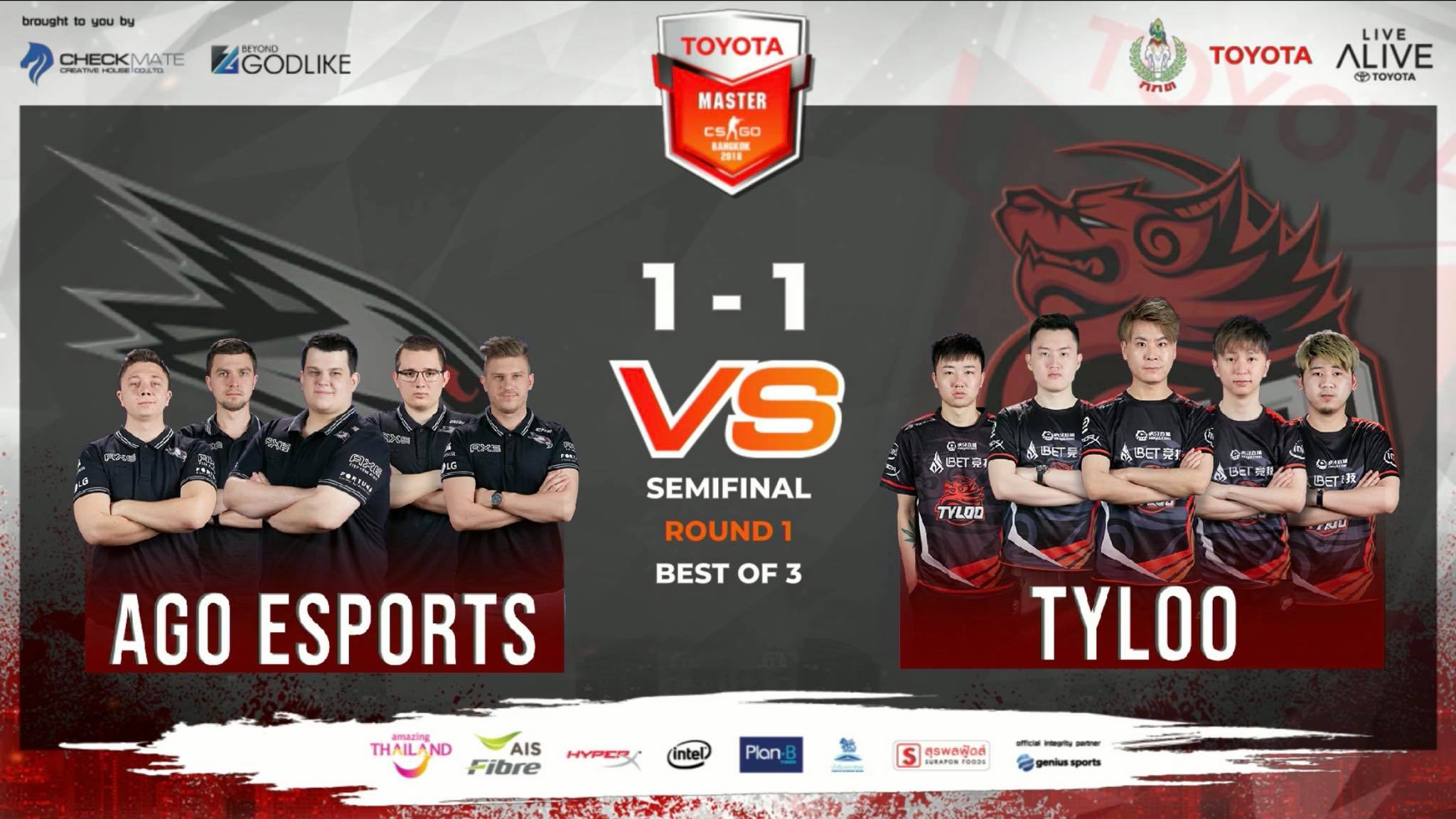 TOYOTA Master CS:GO Bangkok 2018... - TOYOTA Master CS:GO
