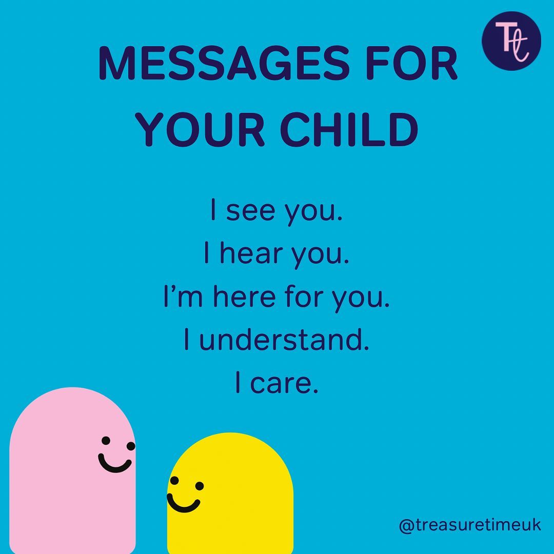Treasure Time - 💬 MESSAGES FOR YOUR CHILD 💬 These 5...