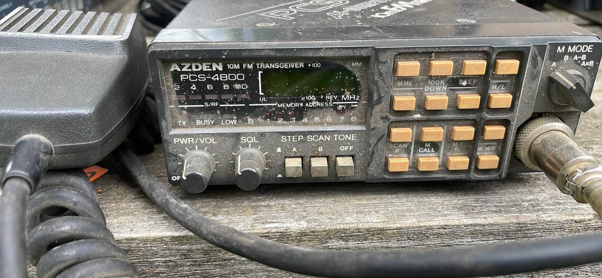 トランシーバー PCS-4800 10m FM Azden PCS-4800, a vintage 10m FM mobile transceiver featuring