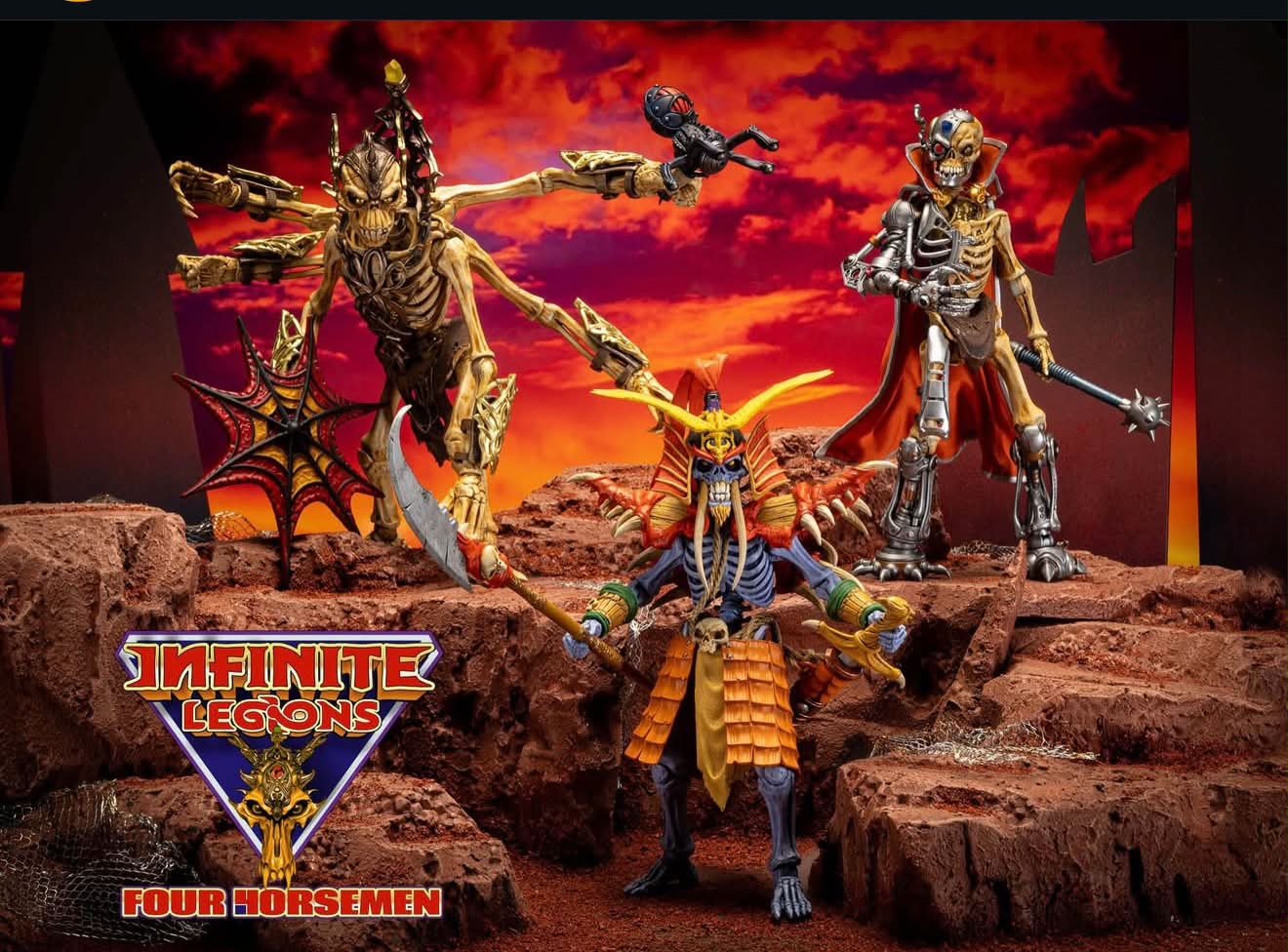 Preorder Graveyard Skeletons 4-pack set from Four Horsemen Studios