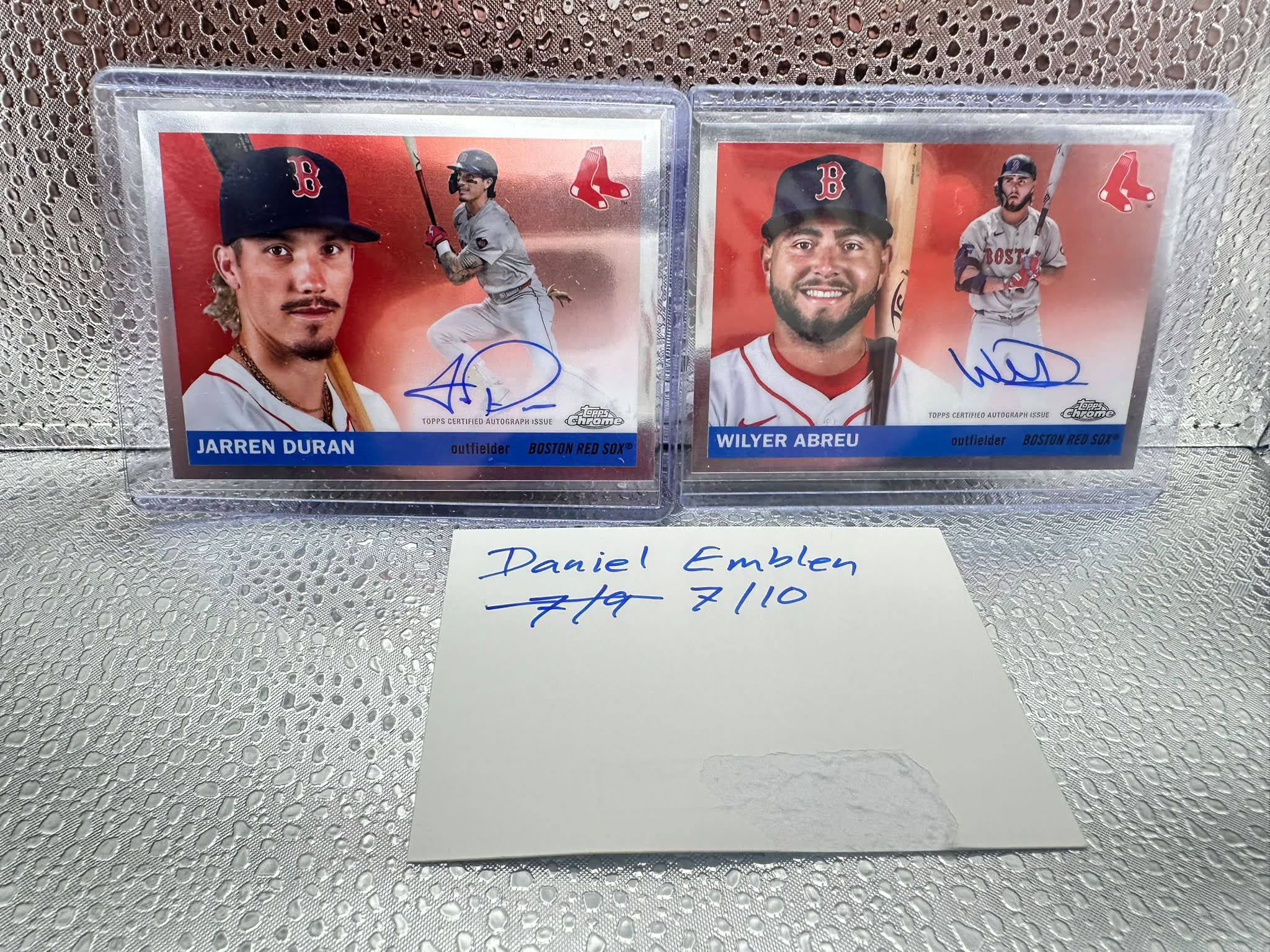 Jhoan Duran 2025 postseason auto baseball card | Lancaster, PA