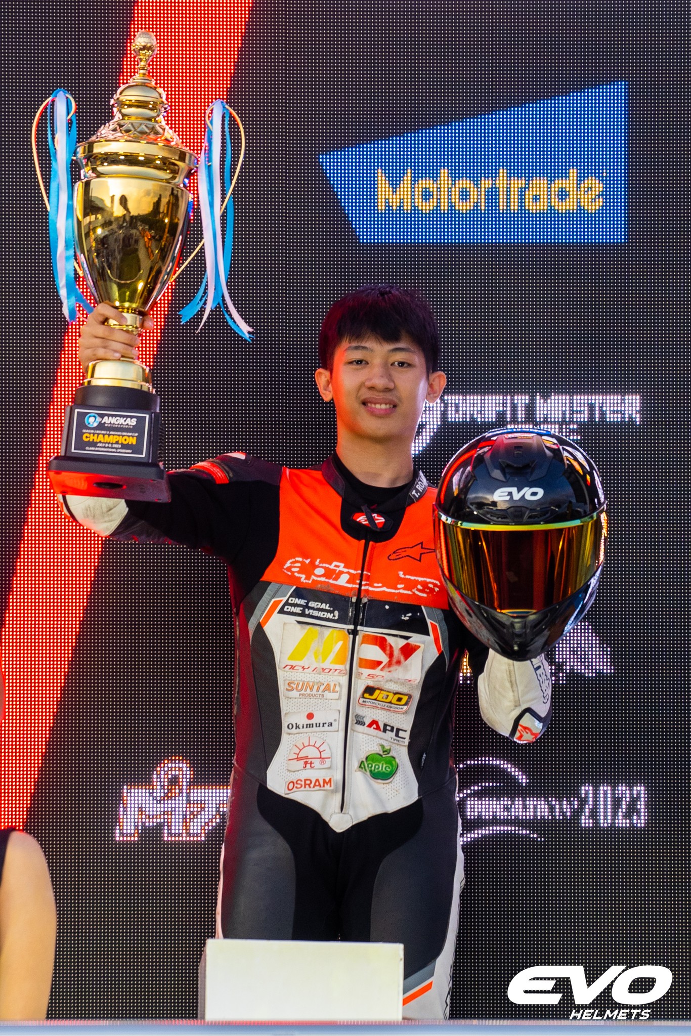 Triple Podium for Timothy Rojas... - EVO Helmets Philippines